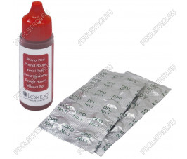 Таблетки + Капли Kokido K101CBX24 для тестера K029BU (20cc Phenol + 20pcs DPD) двухкомпонентный Таблетки + Капли Kokido K101CBX24 для тестера K029BU (20cc Phenol + 20pcs DPD) двухкомпонентный