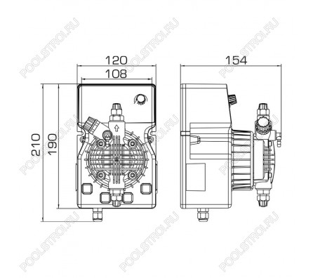 Насос дозир. мембранный DLX-MF/M 2-20 230V